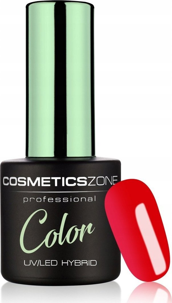 Cosmetics Zone Lakier hybrydowy hipoalergiczny czerwony koralowy 7ml - Coral Red 161