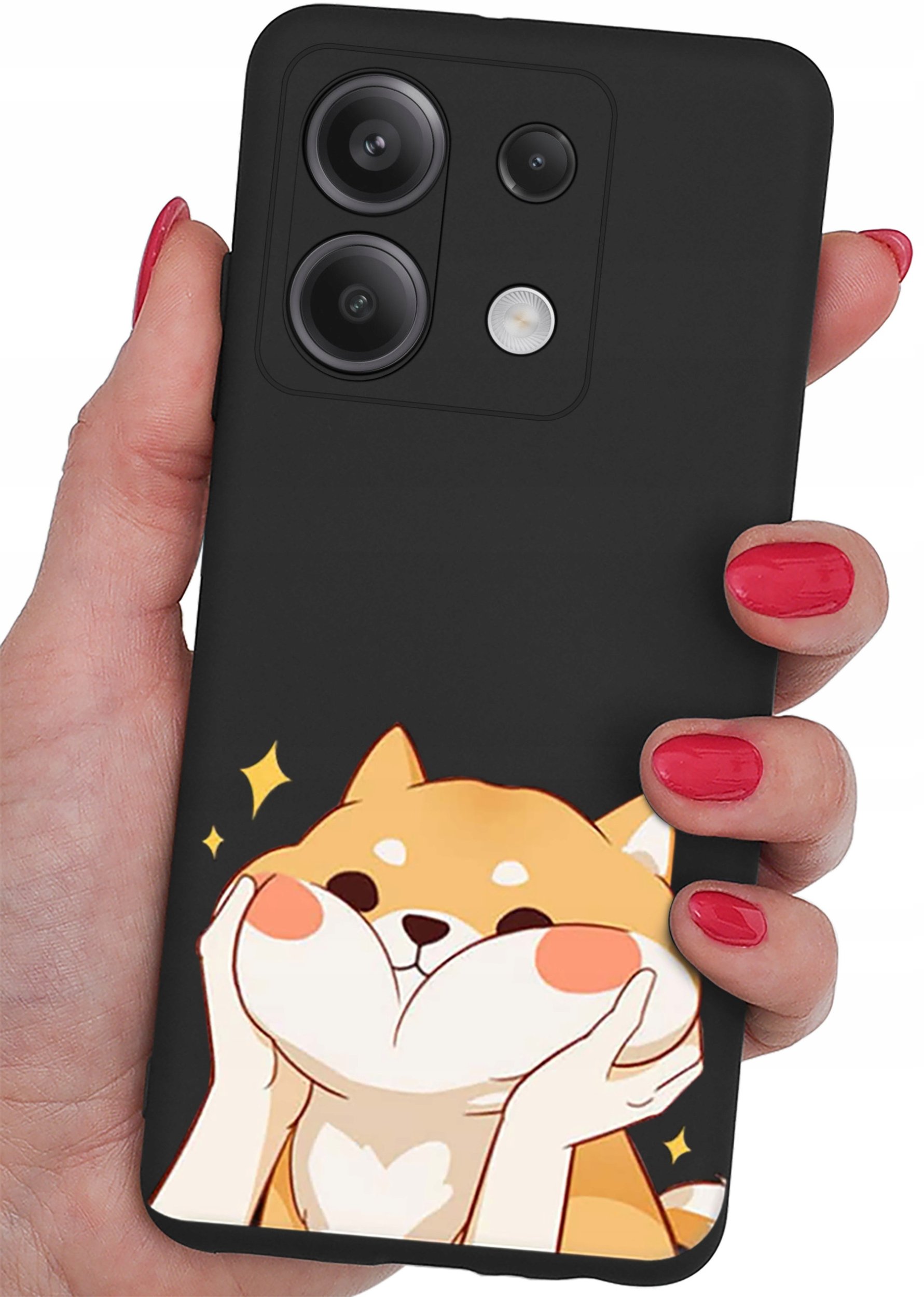 Etui do Xiaomi Redmi Note 13 5G CASE WZORY SOFT MATT PLECKI + SZKŁO 9H