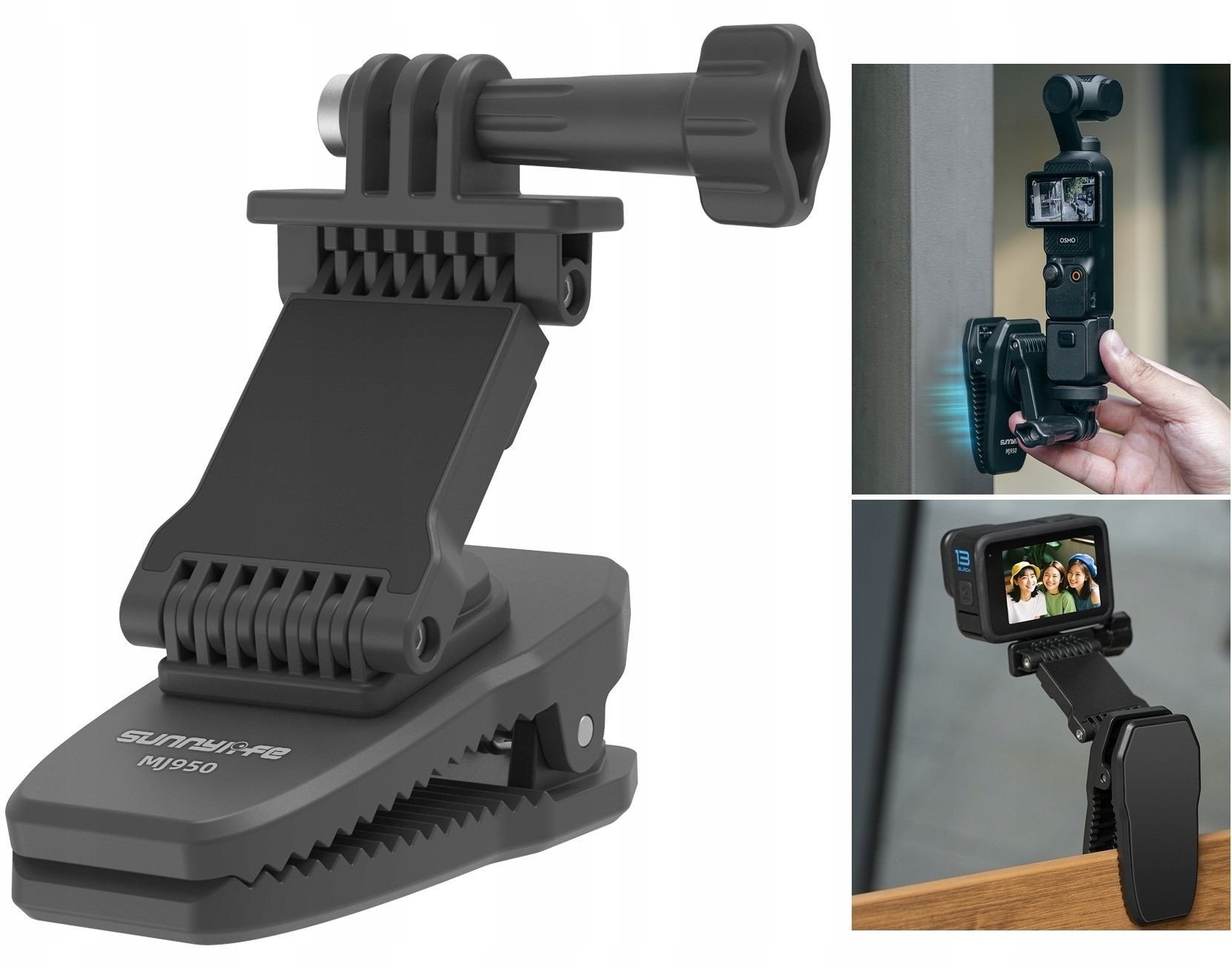 Klips Uchwyt Mocowanie Na Pasek Szelki Magnes Do Gopro Dji Xiaomi Sjcam / Mj950