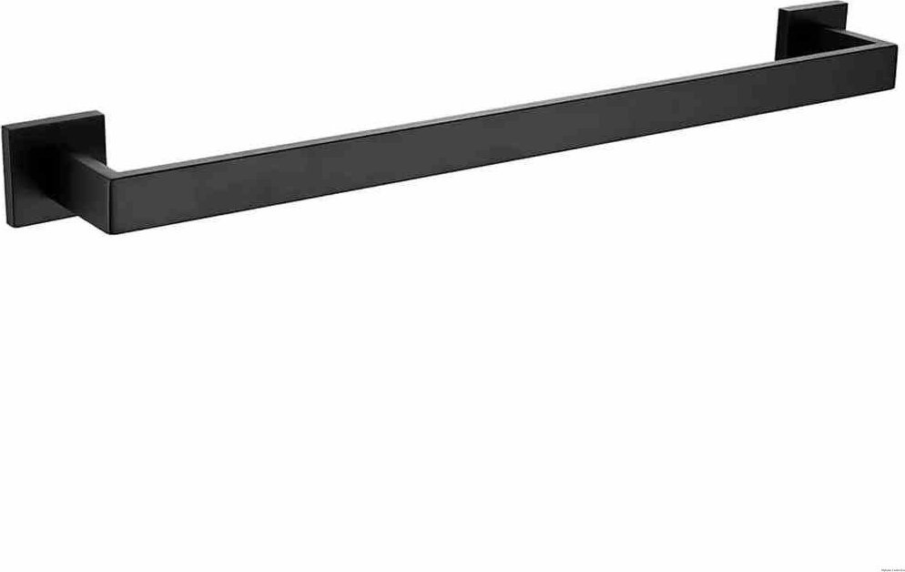 Rea Wieszak łazienkowy na ręczniki jednoramienny czarny 332917