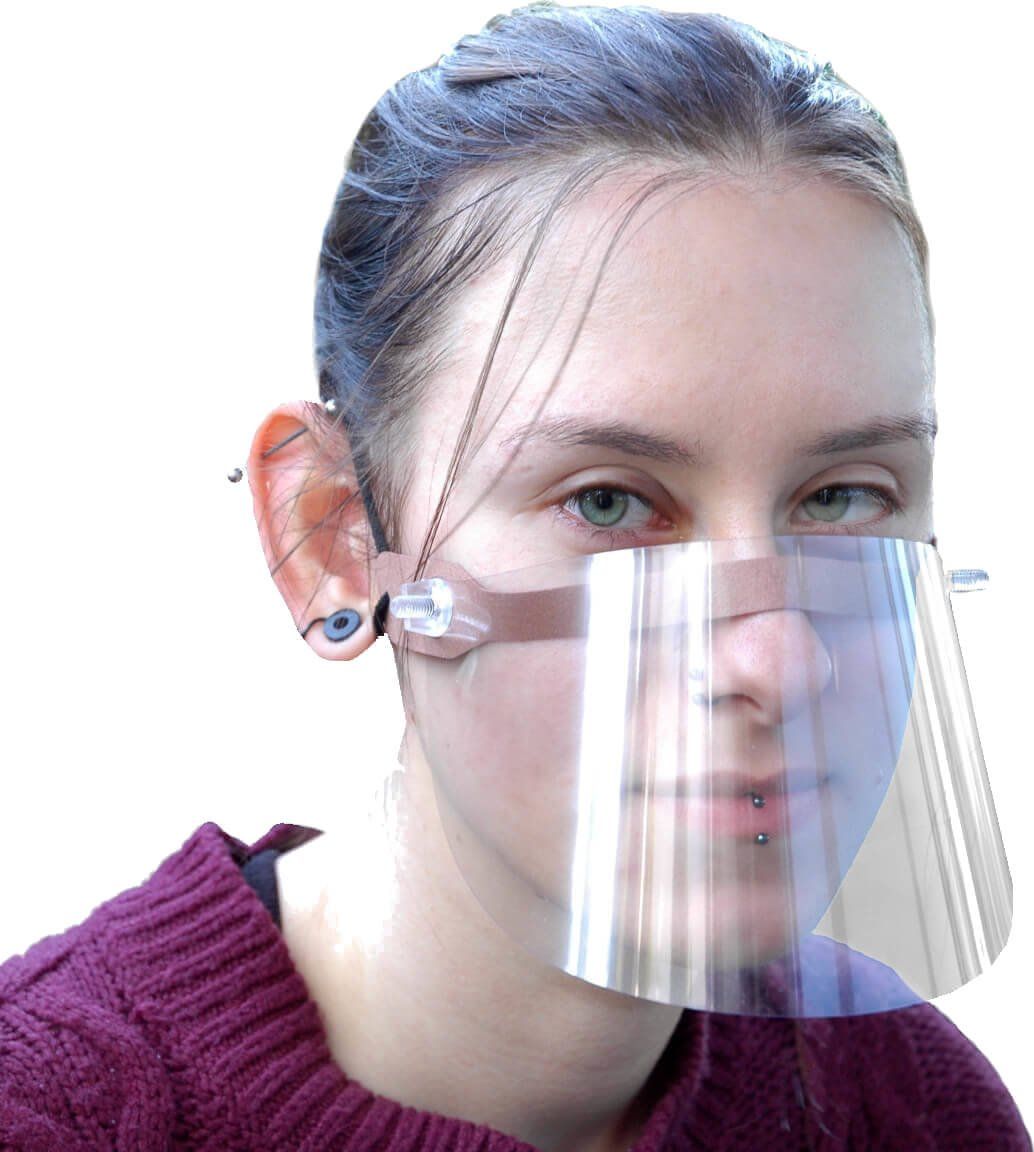 Biurfol Przyłbica mini ochronna nos usta dla dzieci dorosłych uniwersalny