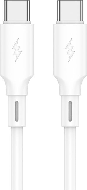 Kabel USB Jellico USB-C - USB-C 1 m Biały (6974929203504)