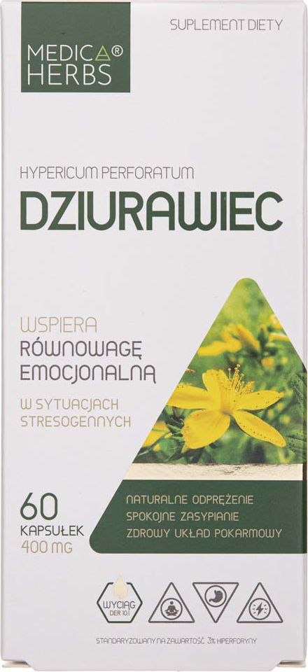 Medica Herbs Medica Herbs Dziurawiec 400 mg - 60 kapsułek