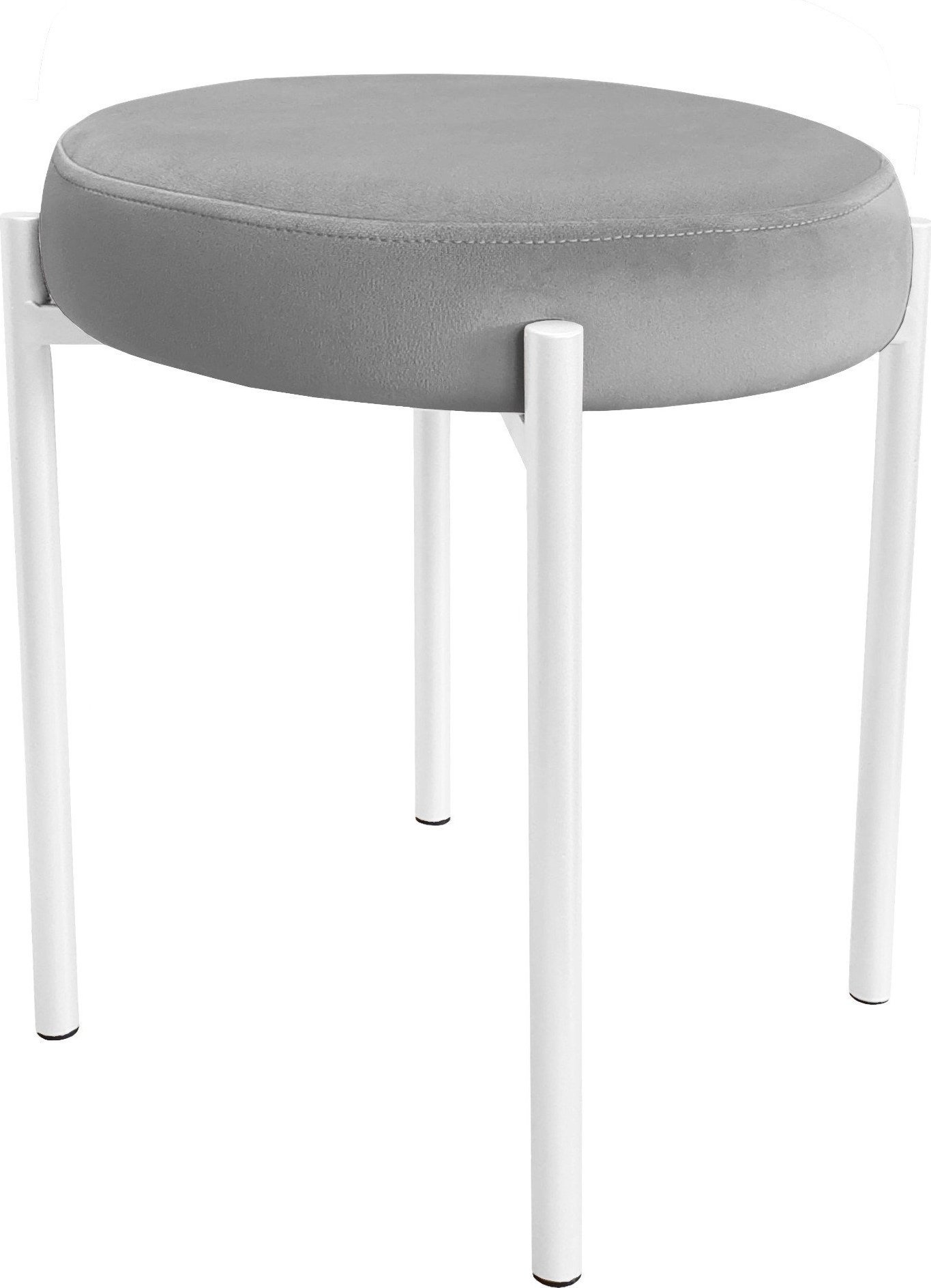 Atos TABORET DIOR STOŁEK LOFT metal podstawa biała MG17