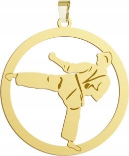 Radziszewska Jewellery Pozłacana Zawieszka Ju-jitsu GRAWER GRATIS