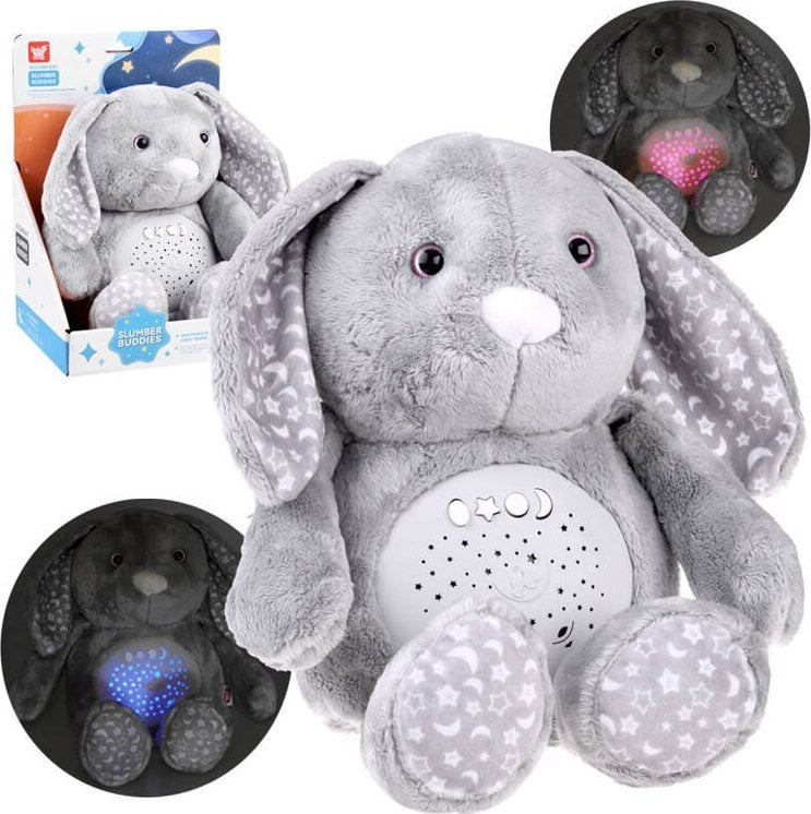 Jokomisiada Maskotka projektor KRÓLICZEK gwiazdy kołysanki biały szum usypiacz ZA4701