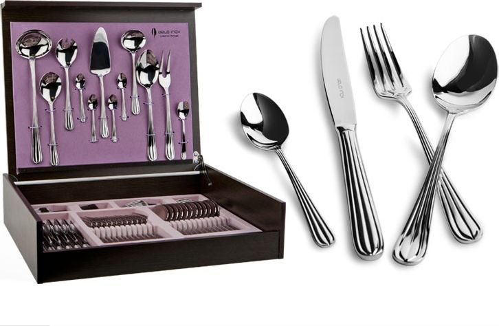 Belo Inox Sztućce Duo 12/72 w kasecie drewnianej Belo Inox