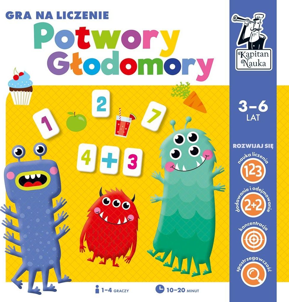 Edgard Kapitan Nauka. Potwory głodomory. Gra na liczenie
