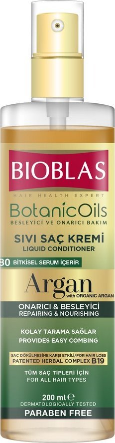 BIOBLAS odżywka w płynie do włosów arganowa 200ml