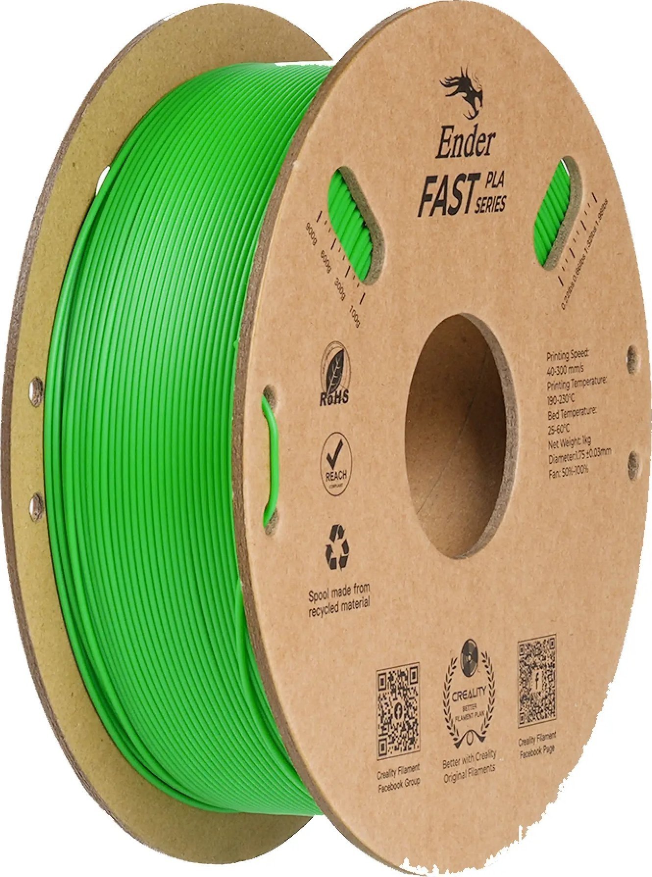 Filament Ender Fast PLA, 1kg, green (3301010429)