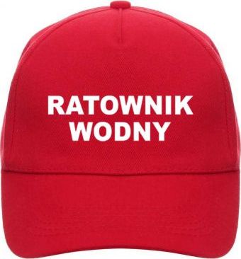 Promostars Czapka comfort RATOWNIK WODNY czerwona