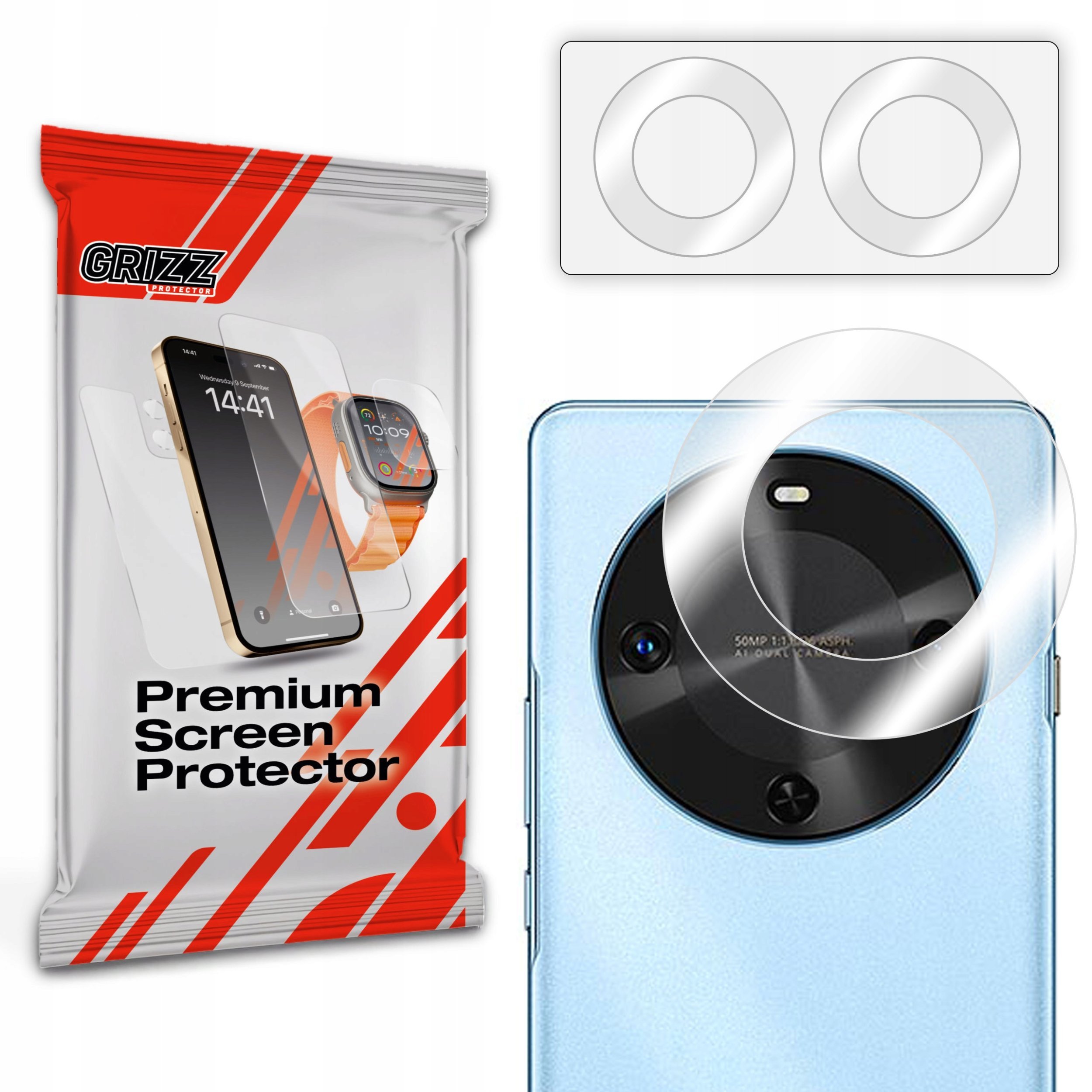 Szkło na aparat GrizzGlass HybridGlass Camera do Huawei Enjoy 70X Vitality