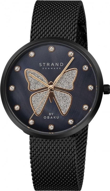 Zegarek Strand Zegarek damski Strand S700LXBBMB-DB czarny