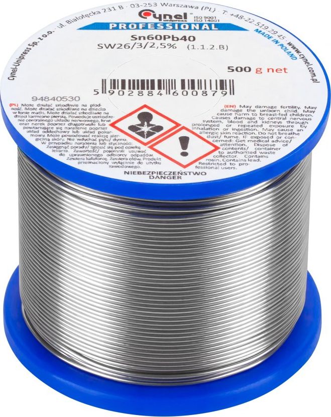 Cynel Cyna 2.5mm/500g Sn60Pb40 CYNEL