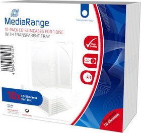 MediaRange MediaRange BOX32-T opakowania na płyty CD Pojemnik na klejnot 1 dysków Przezroczysty