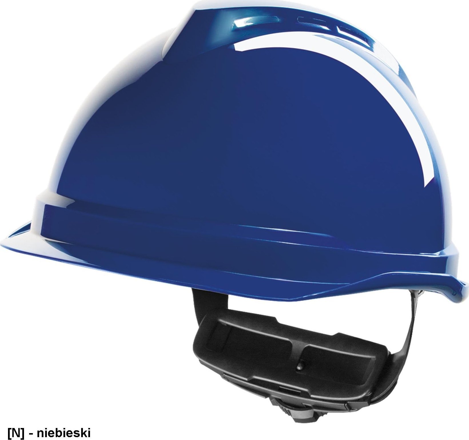 R.E.I.S. MSA-KAS-VG520 - hełm ochronny z krótkim daszkiem, ABS, odporny do - 30C - niebieski