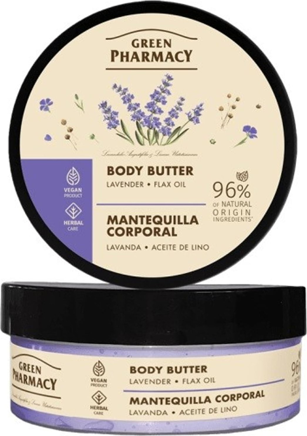 Green Pharmacy GREEN PHARMACY Multi Masło do ciała Lawenda i Olej lniany 200 ml