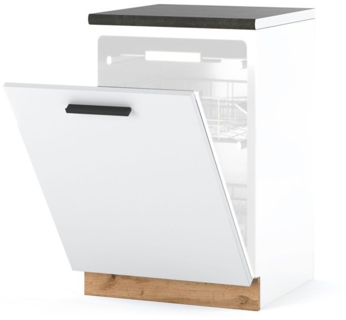 Szafka Kuchenna Front Do Zabudowy Zmywarki 60cm Blande Wotan Biały Mat