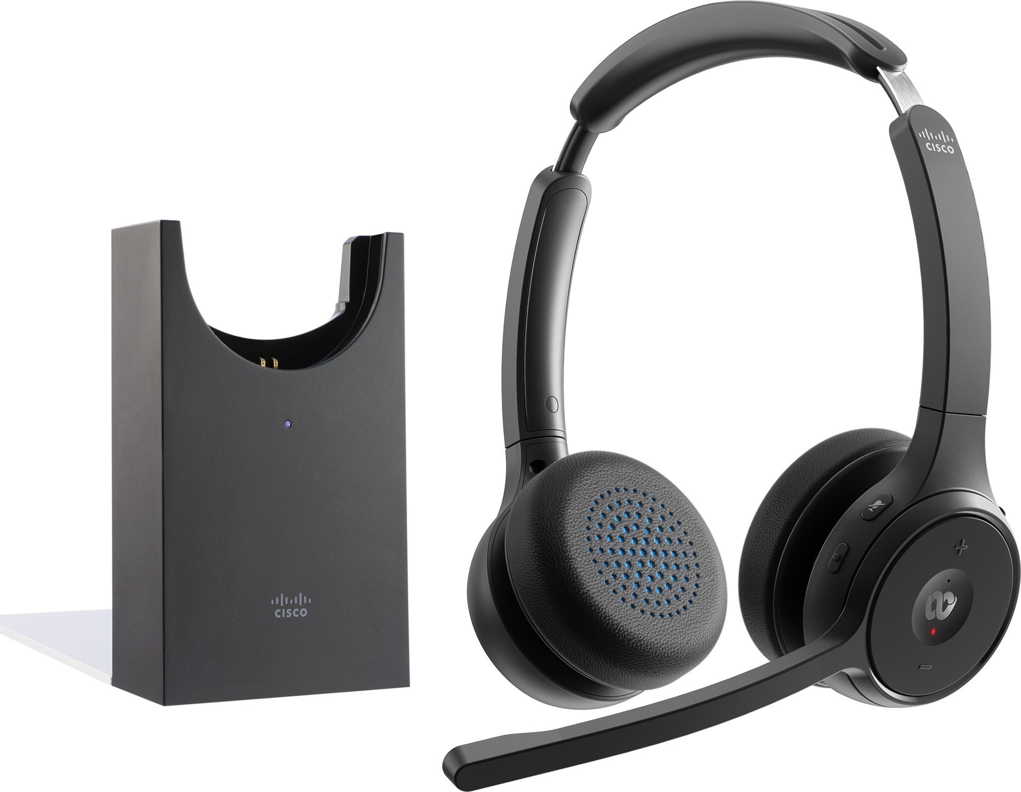 Słuchawki Cisco Cisco Headset 722 - Headset - On-Ear - Bluetooth - kabellos - Carbon Black - mit Ladestation - Cisco Webex Certified