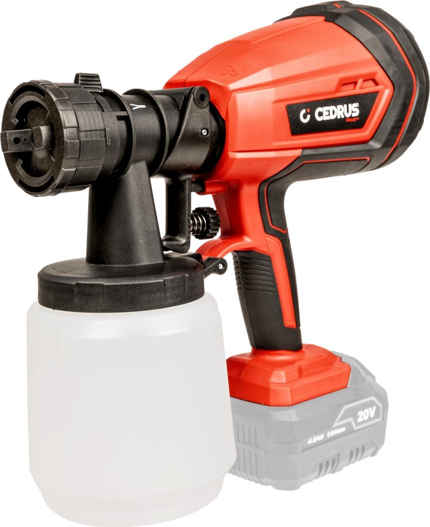 Cedrus CEDRUS SP1000Li AGREGAT PISTOLET MALARSKI AKUMULATOROWY KOMPRESOR DO MALOWANIA NATRYSKOWEGO CEDSP1000LI 20V POWER+ OFICJALNY DYSTRYBUTOR - AUTO
