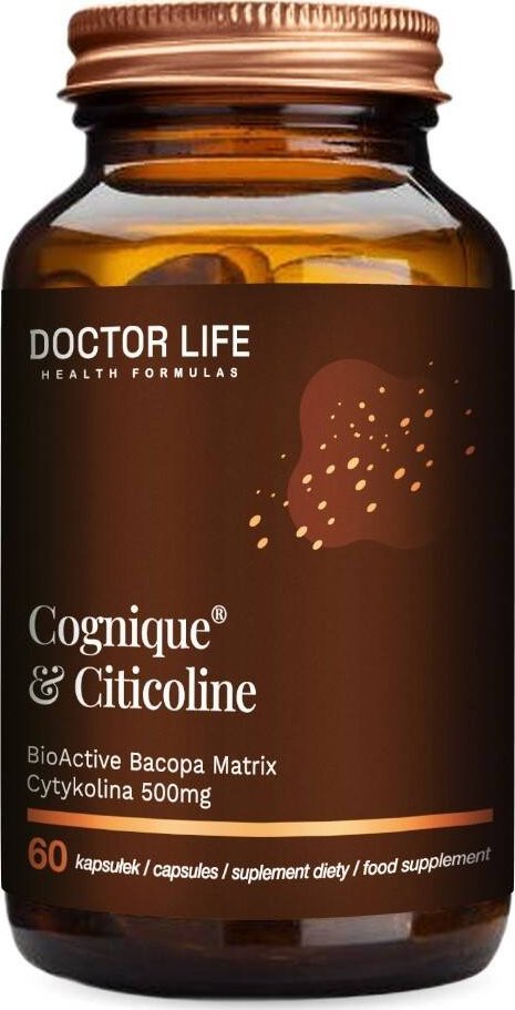Doctor Life Cognique&Citicoline Cytykolina 500mg suplement diety 60 kapsułek