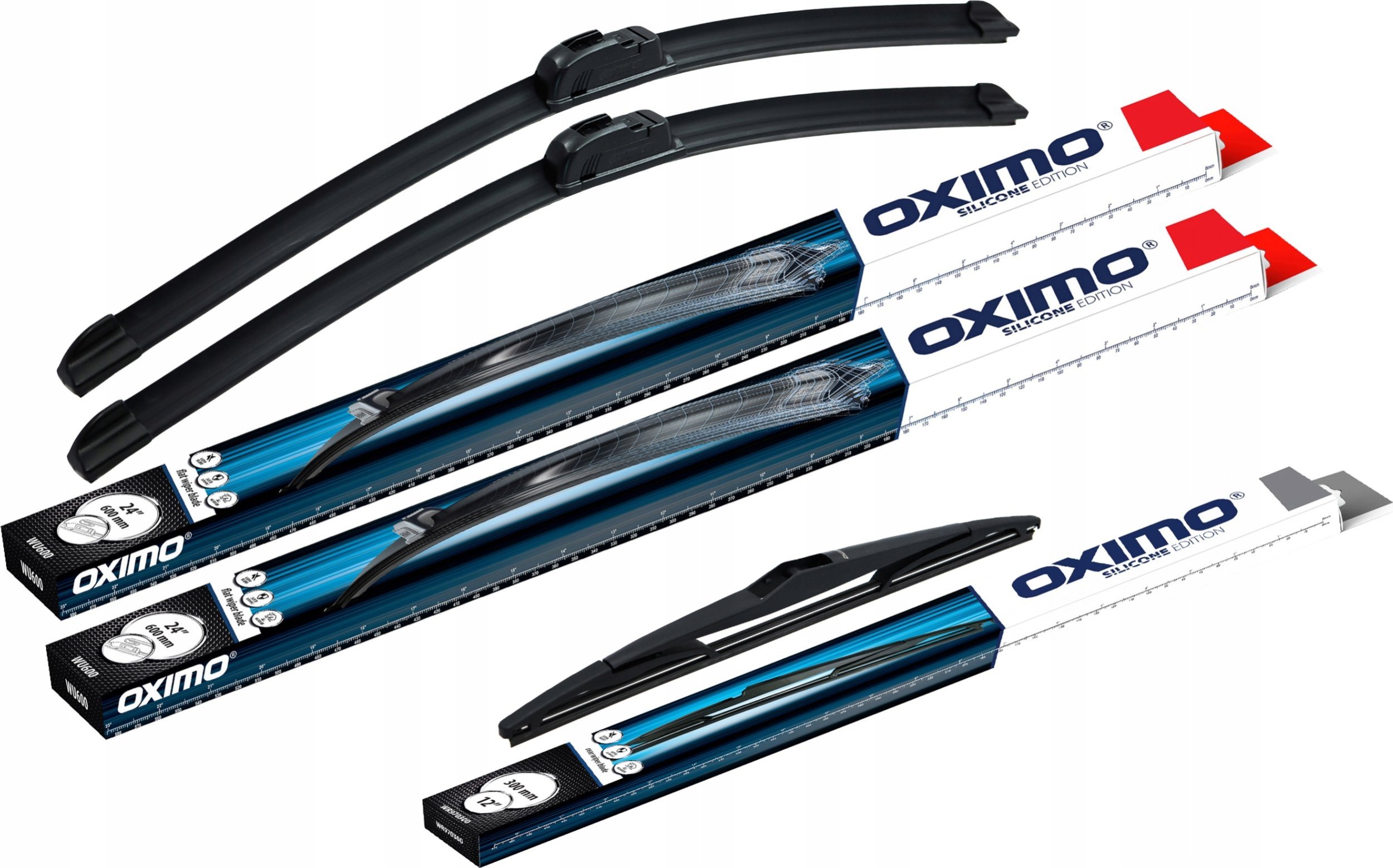 Oximo Wycieraczka płaska 650 mm (zaczep 12 mm)