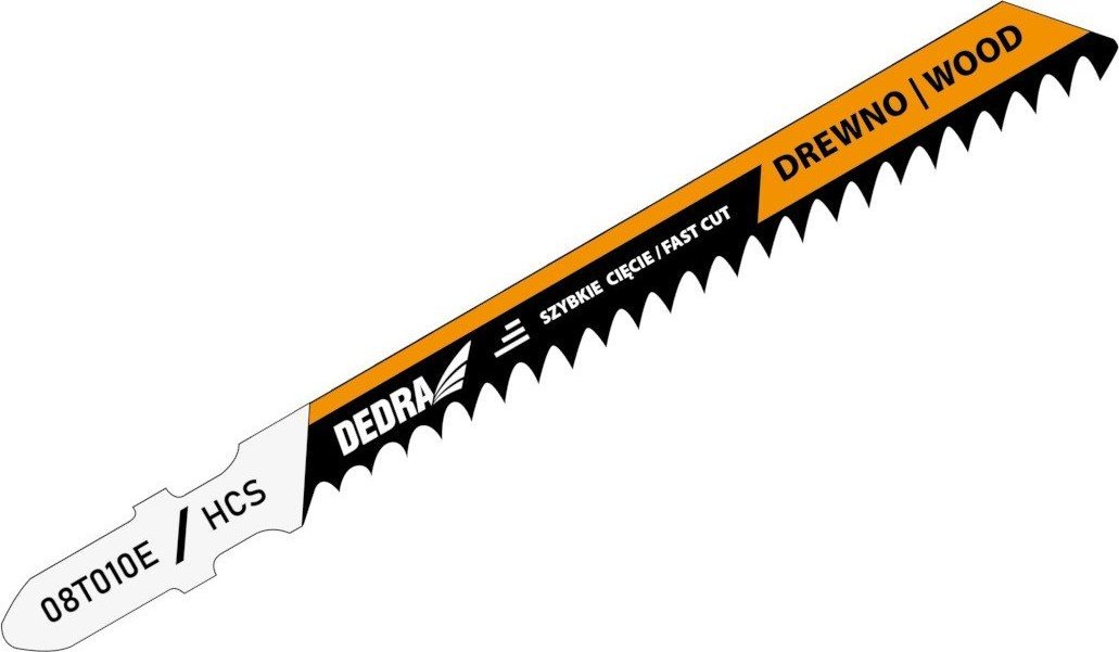Dedra Brzeszczoty do wyrzynarki 100/75mm, drewno, HCS, T, 2szt