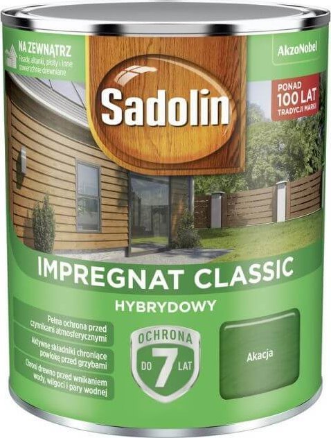 Sadolin Impregnat Classic Hybrydowy Akacja 0,75L Sadolin
