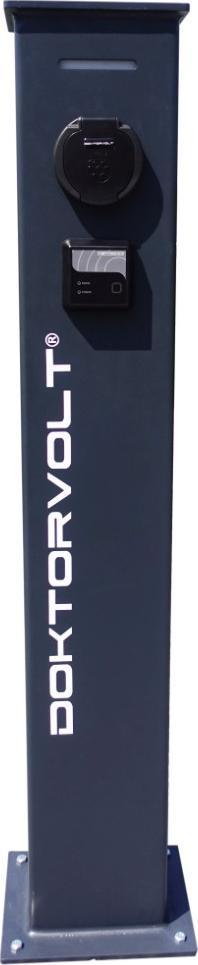 Ładowarka Doktorvolt Wolnostojąca stacja ładowania EVSE 22 kW typ 2 RFID DV–8737–EV