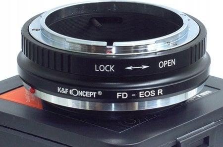 Kf Adapter Redukcja Na Obiektyw Canon Fd Do Canon Eos R Rf Rp K&f / Kf06.378 / Fd-eos R