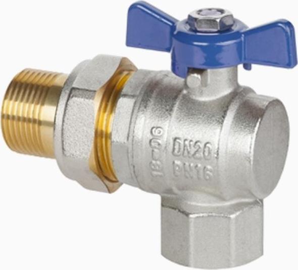 Invena ZAWOR WODA KATOWY ZE SRUBUNKIEM DN-25 NIEB