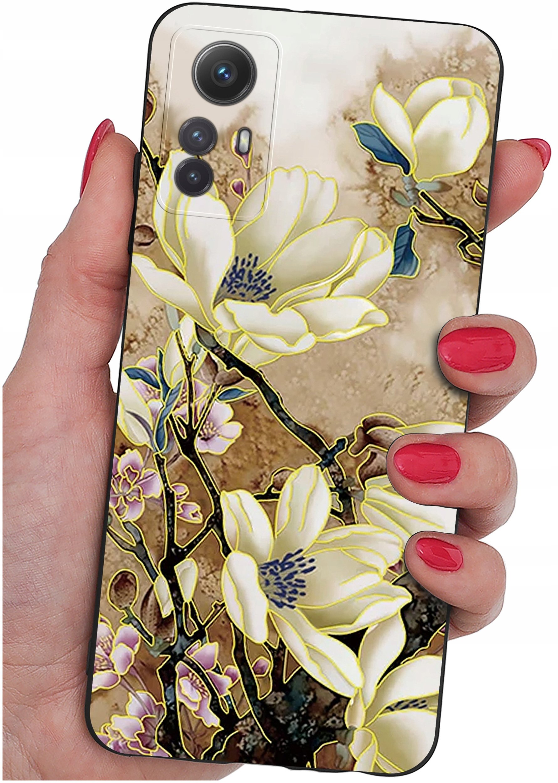 ETUI do Xiaomi Redmi Note 12S | WZORY | SILIKONOWE MATT CASE + SZKŁO 9H