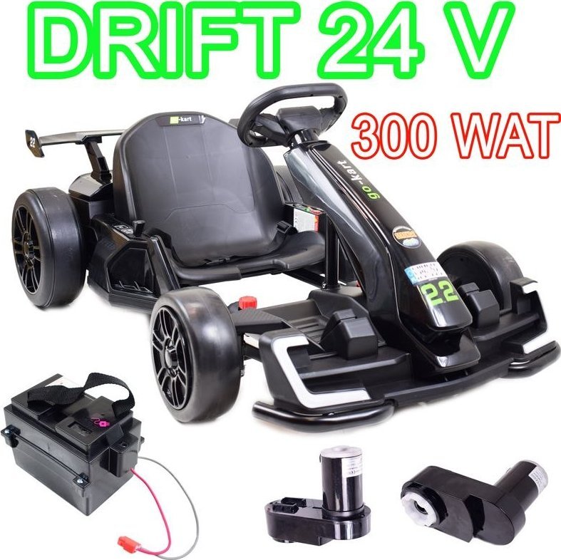Import SUPER-TOYS SZYBKI DRIFTUJĄCY GOKART NA AKUMULATOR 24 V, REGULOWANA RAMA/AHL007