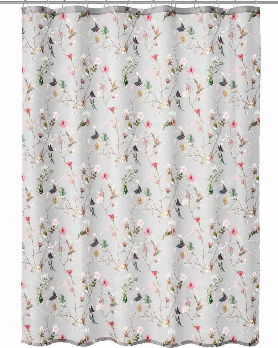 Kleine Wolke Kleine Wolke Flores Tekstylna Zasłona prysznicowa Multicolor 180x200 cm