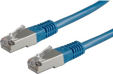 Roline PatchCord, S/FTP, Cat6, 0.5m, niebieski (21.15.1324)