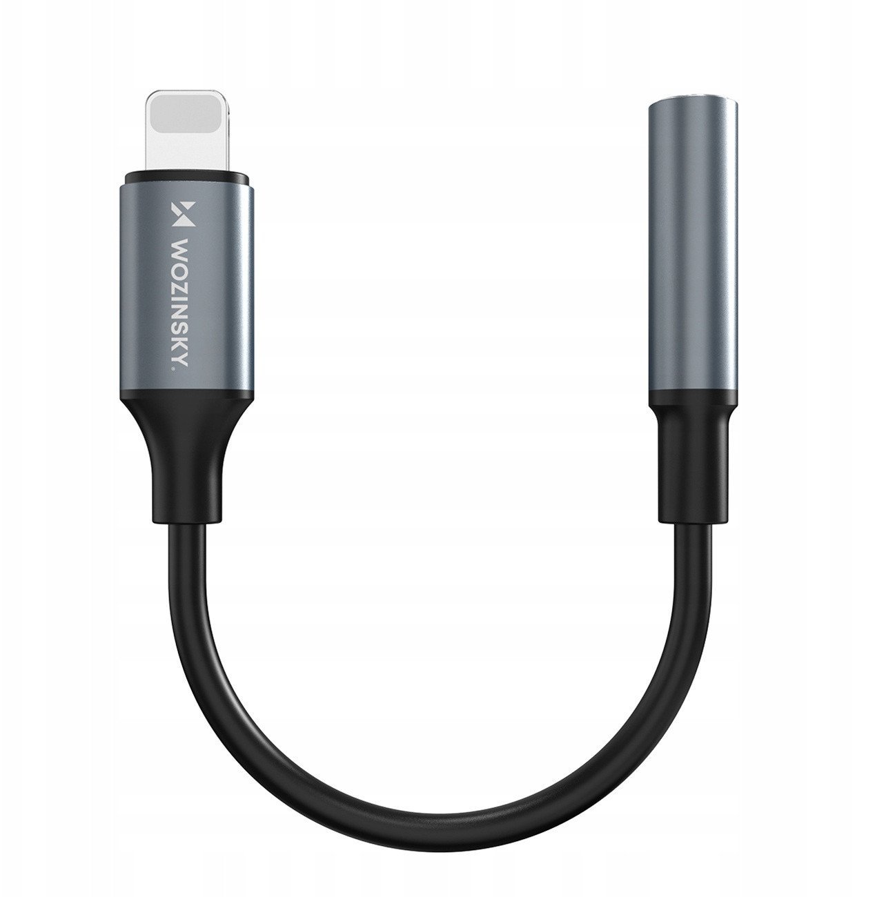 Adapter Wozinsky WALJ-01 Lightning - mini jack 3,5mm - czarny