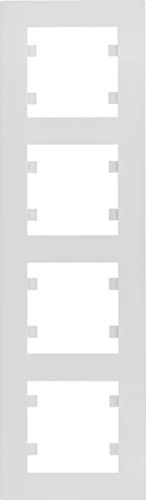 Hager Lumina intense ramka 4-krotna pionowa biała (WL5640)