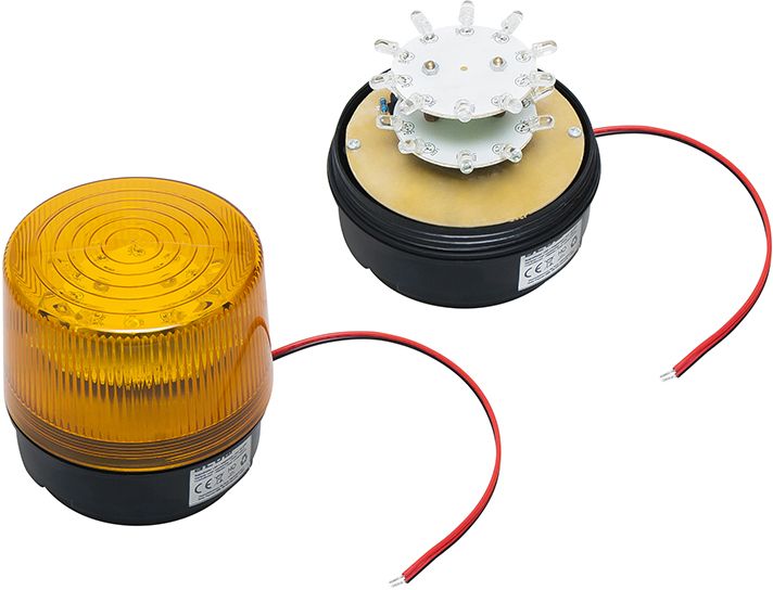 Blow Sygnalizator optyczny LED 12V DC magnes pomarańczowy (26-429#)