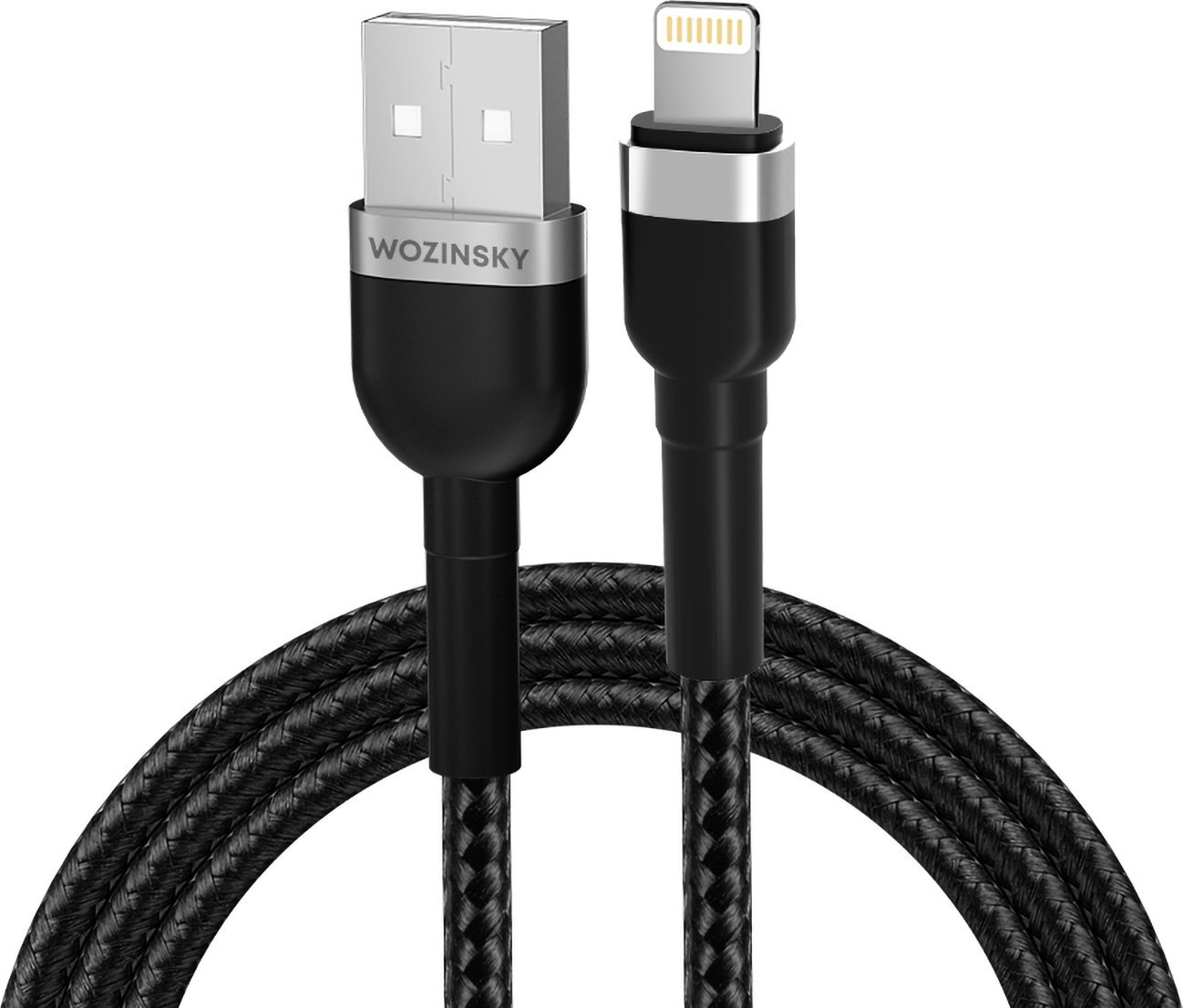 Kabel USB Wozinsky USB-A - Lightning 1 m Czarny (5907769308697)