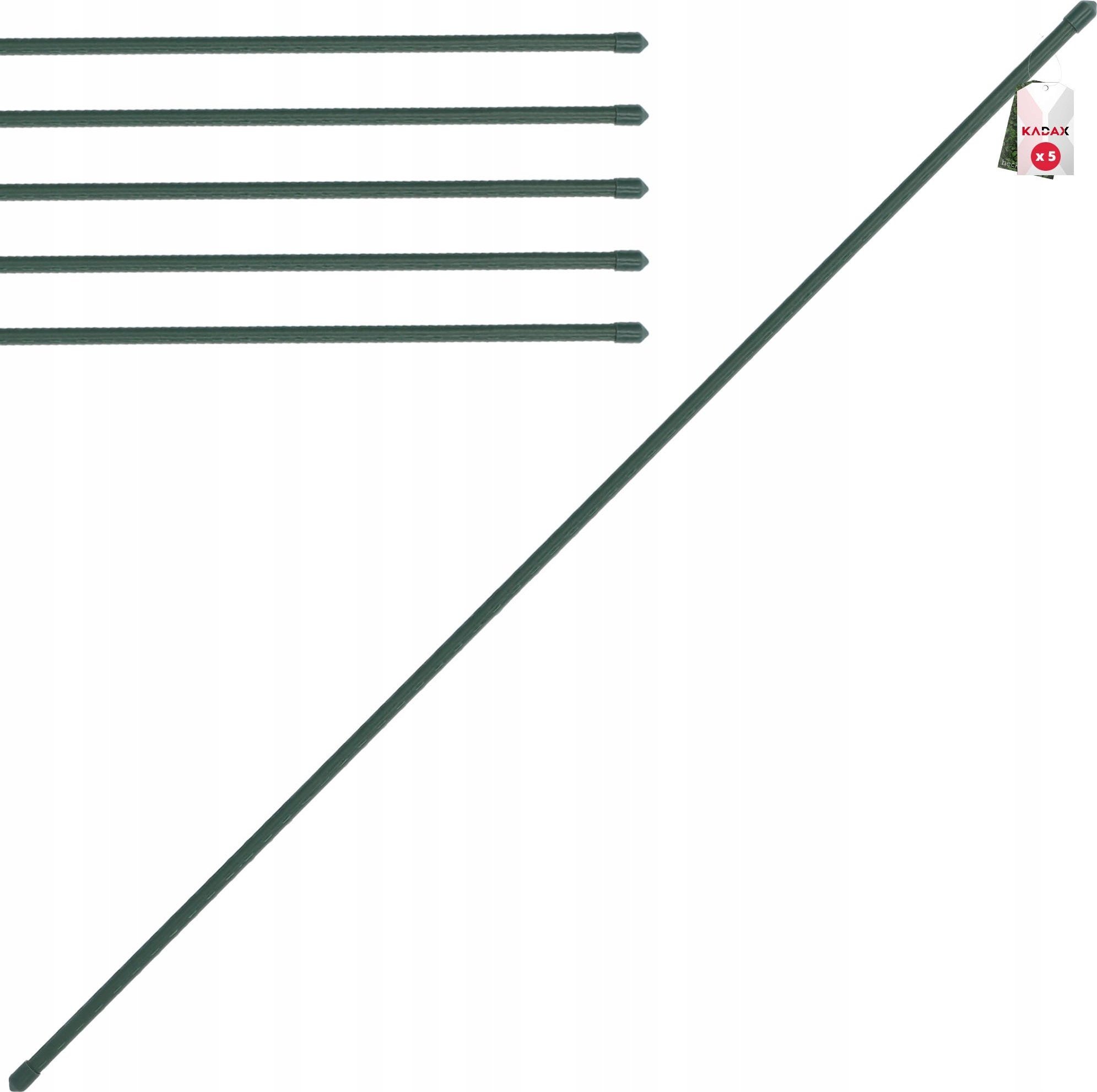 Kadax Tyczka Podpórka Roślin Stalowa Powlekana 90cm 5szt
