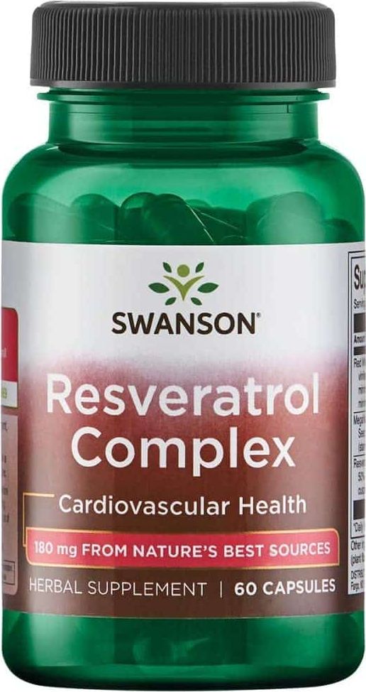 Swanson Swanson - Resweratrol Kompleks, 60 kapsułek