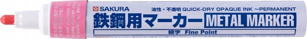 Sakura Marker METAL różowy cienki,