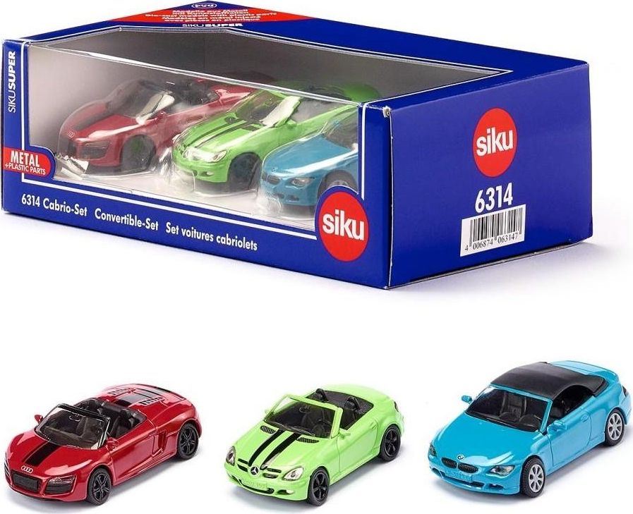 Siku SIKU 6314 Zestaw kabriolety