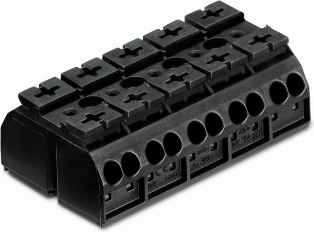 Wago Blok zasilający 5-torowy czarny (862-505)