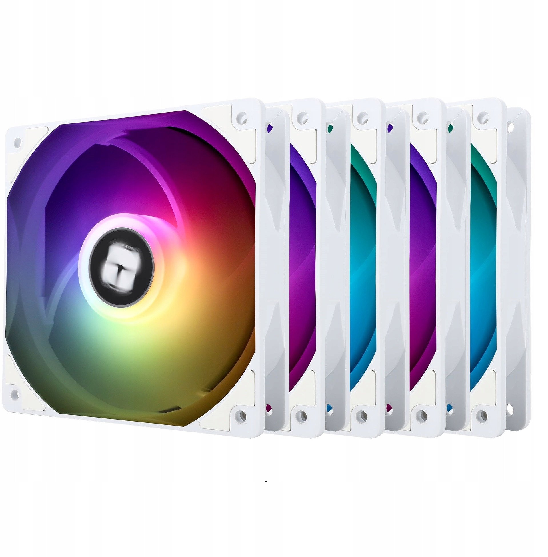Thermalright TL-C12CW-S X5 PWM ARGB Baltas 5vnt. (120mm) (Balti) Ventiliatoriai