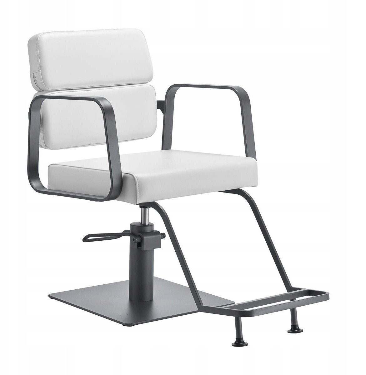 Gabbiano fotel fryzjerski Porto szaro Biały