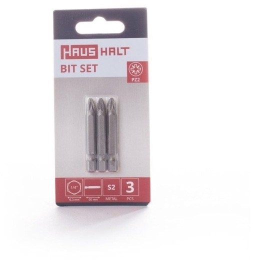 SCREWDRIVER BIT PZ2X50MM 3PCS