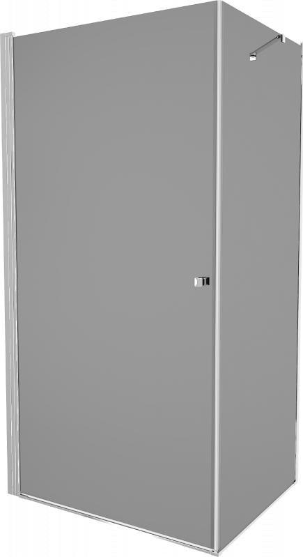 Mexen Mexen Pretoria kabina prysznicowa uchylna 70 x 100 cm, grafit, chrom - 852-070-100-01-40