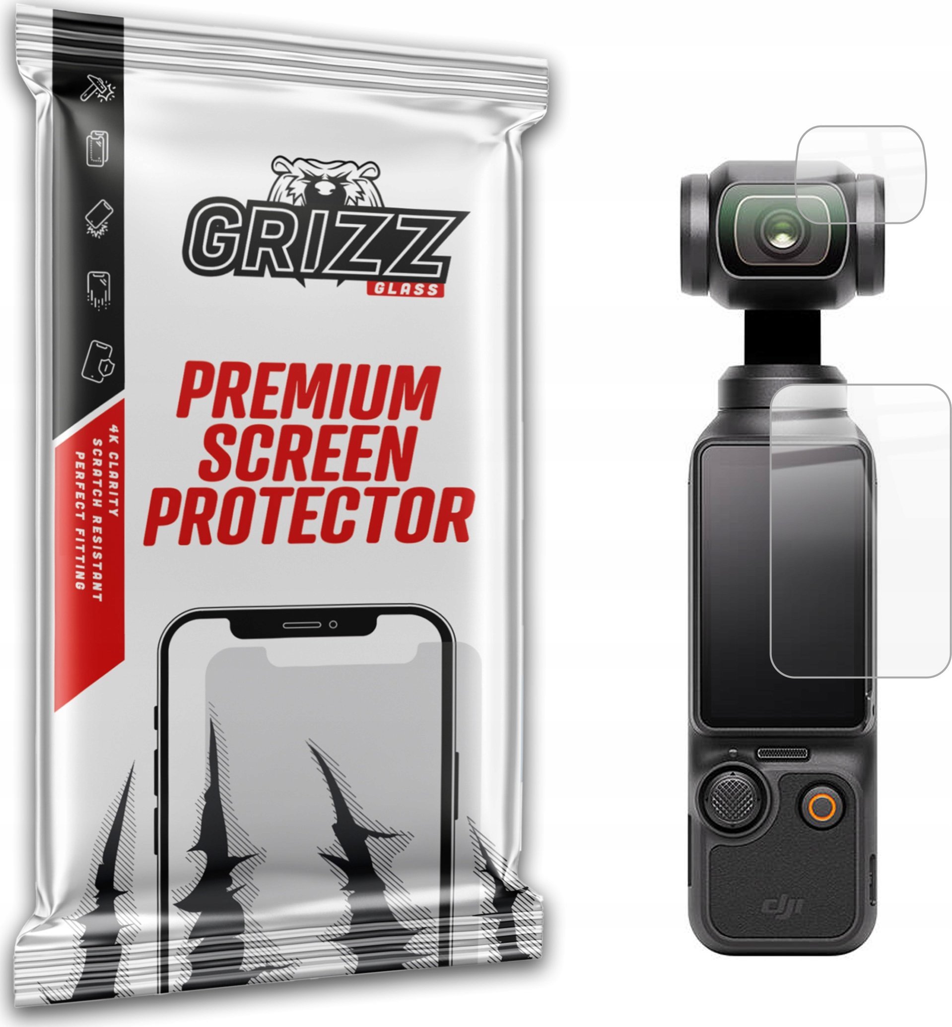 GrizzGlass Szkło hybrydowe GrizzGlass HybridGlass do DJI Osmo Pocket 3