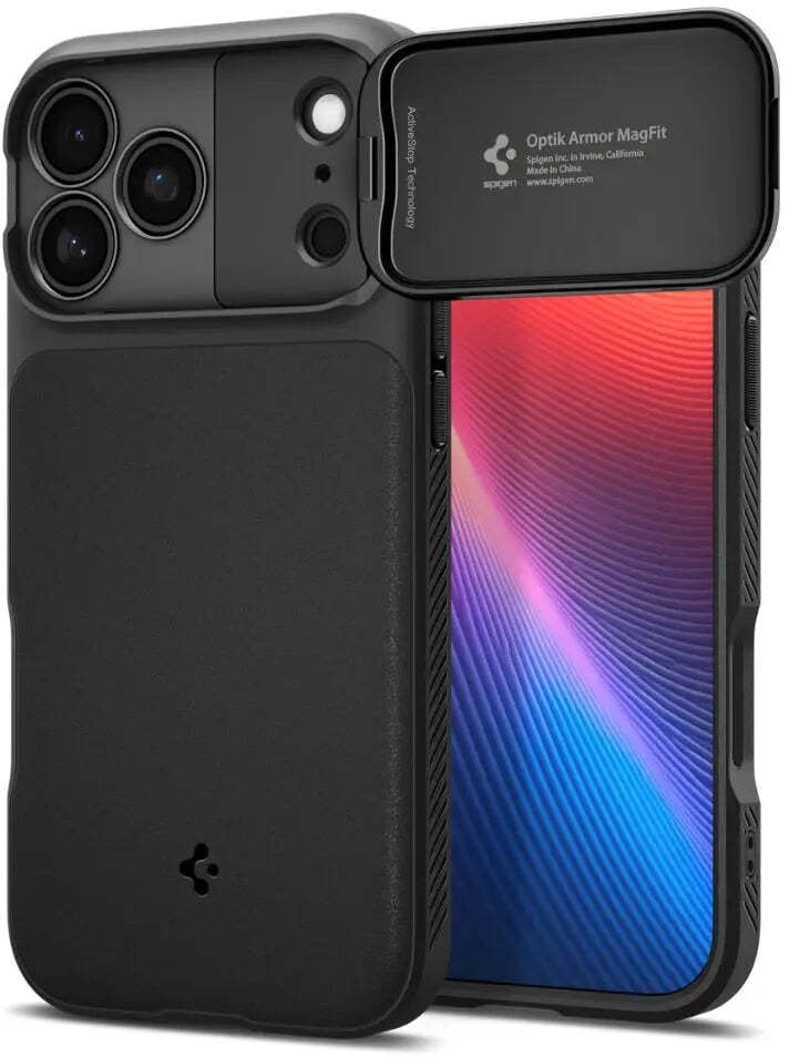 Spigen Etui Optik Armor Mag MagSafe do iPhone 17 Pro czarny